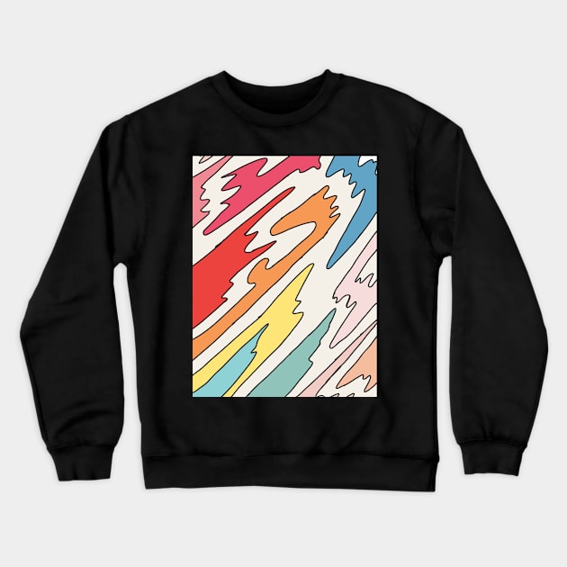 rainbow pastel spew Crewneck Sweatshirt by gdm123